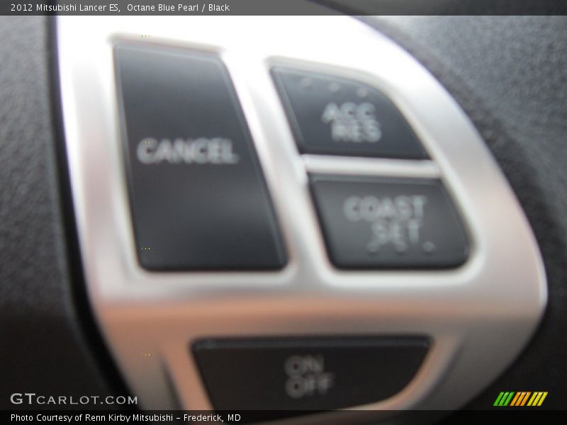 Octane Blue Pearl / Black 2012 Mitsubishi Lancer ES