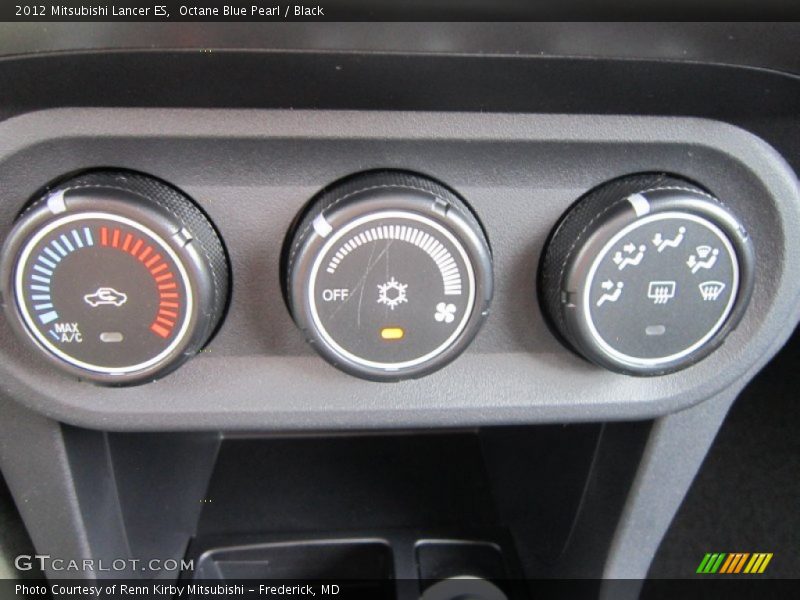 Octane Blue Pearl / Black 2012 Mitsubishi Lancer ES