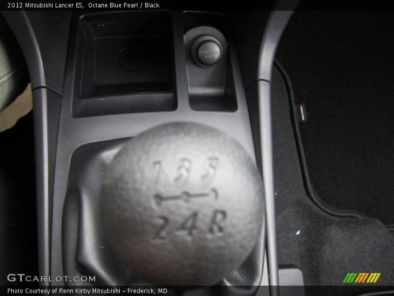 Octane Blue Pearl / Black 2012 Mitsubishi Lancer ES
