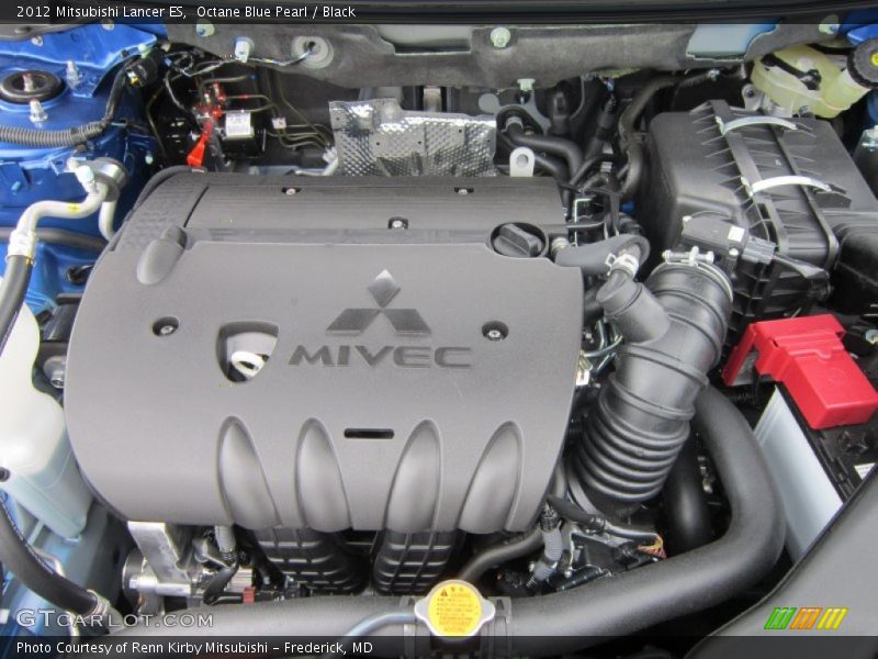 Octane Blue Pearl / Black 2012 Mitsubishi Lancer ES
