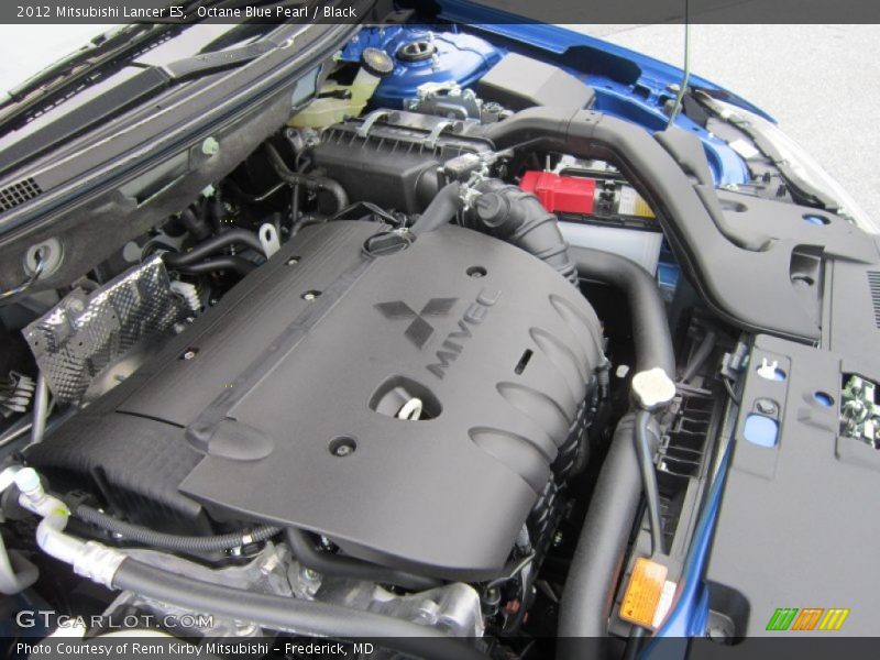 Octane Blue Pearl / Black 2012 Mitsubishi Lancer ES