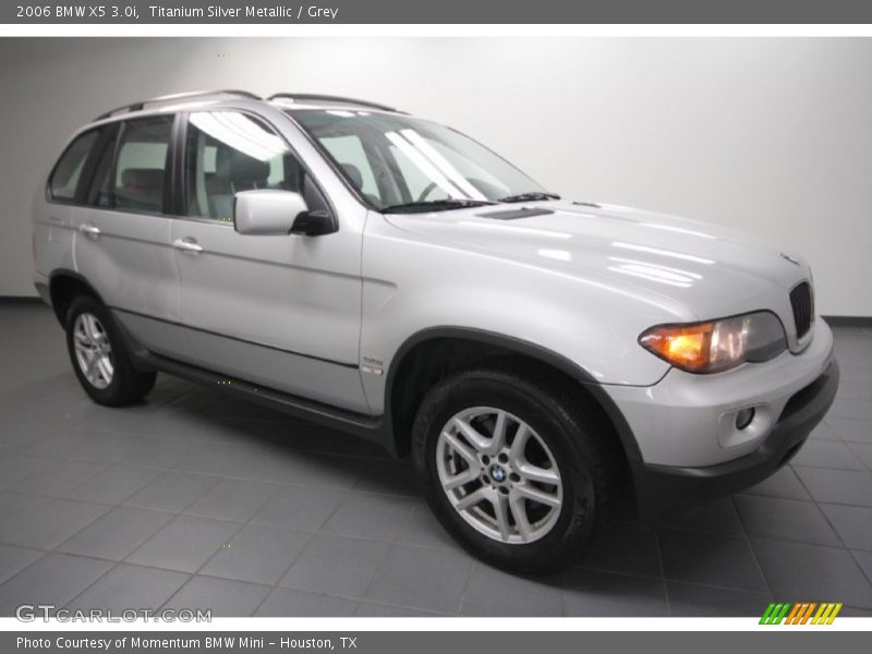 Titanium Silver Metallic / Grey 2006 BMW X5 3.0i