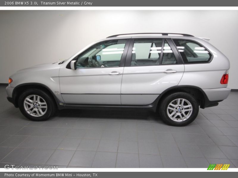 Titanium Silver Metallic / Grey 2006 BMW X5 3.0i