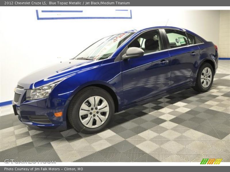 Blue Topaz Metallic / Jet Black/Medium Titanium 2012 Chevrolet Cruze LS