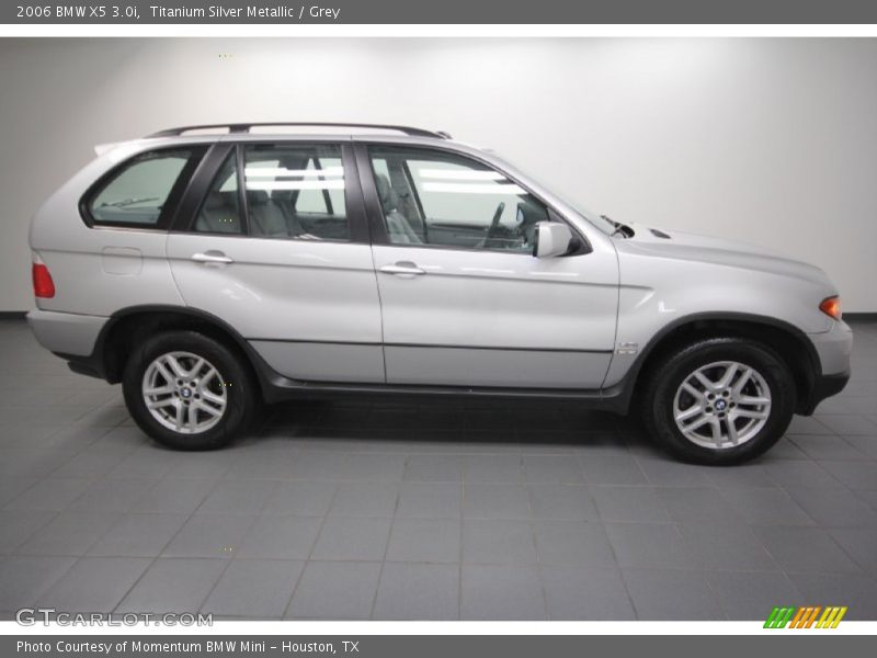 Titanium Silver Metallic / Grey 2006 BMW X5 3.0i