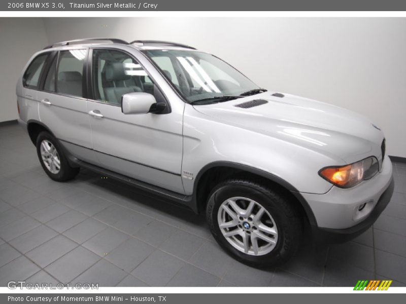 Titanium Silver Metallic / Grey 2006 BMW X5 3.0i