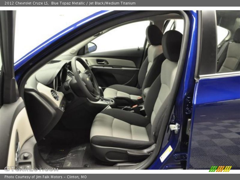 Blue Topaz Metallic / Jet Black/Medium Titanium 2012 Chevrolet Cruze LS