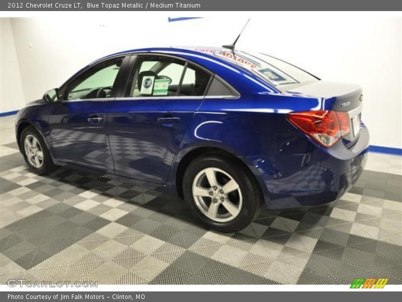Blue Topaz Metallic / Medium Titanium 2012 Chevrolet Cruze LT