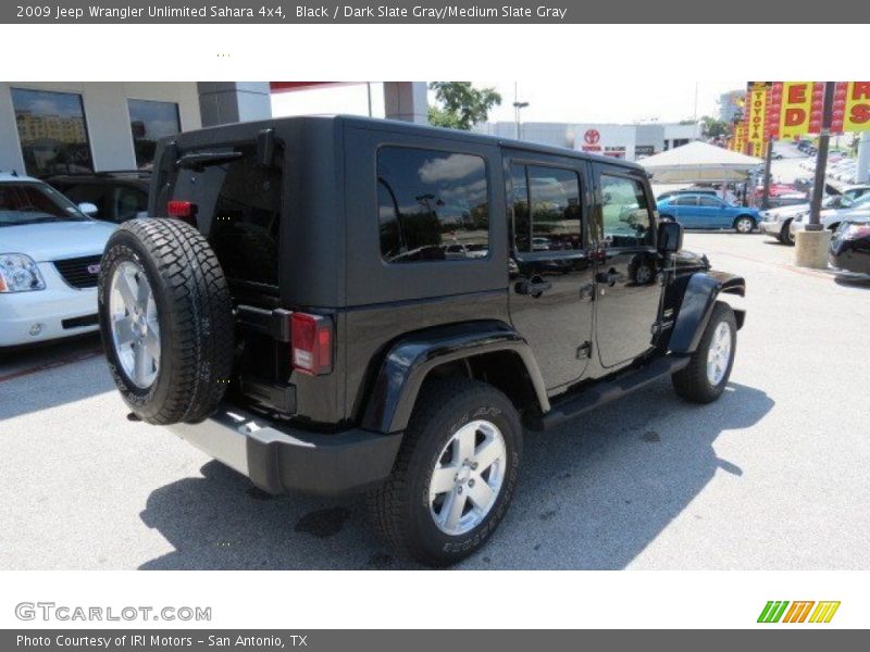 Black / Dark Slate Gray/Medium Slate Gray 2009 Jeep Wrangler Unlimited Sahara 4x4