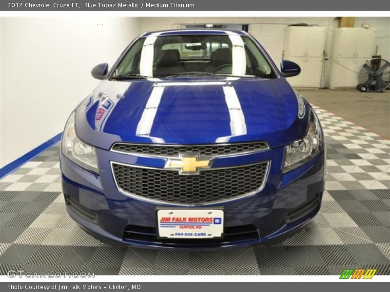 Blue Topaz Metallic / Medium Titanium 2012 Chevrolet Cruze LT