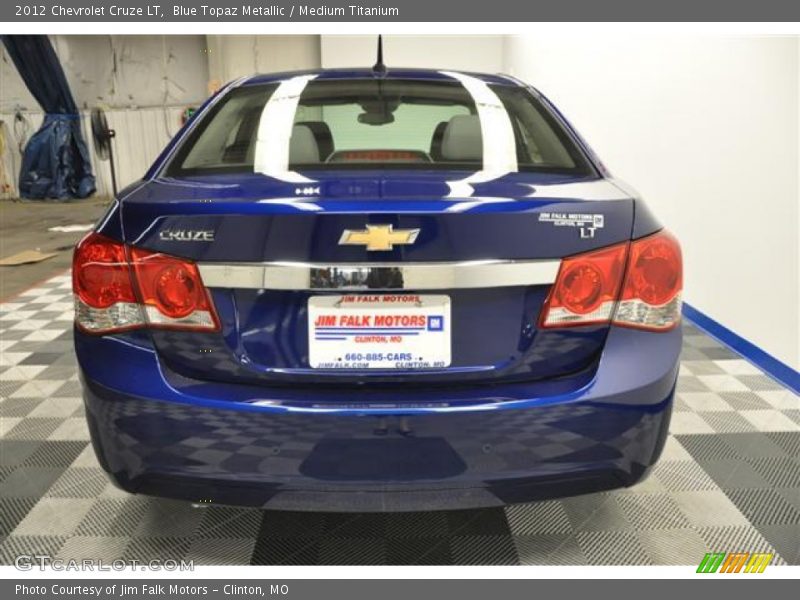 Blue Topaz Metallic / Medium Titanium 2012 Chevrolet Cruze LT