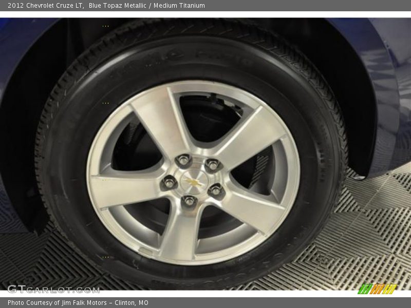 Blue Topaz Metallic / Medium Titanium 2012 Chevrolet Cruze LT