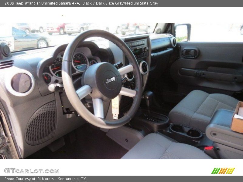Black / Dark Slate Gray/Medium Slate Gray 2009 Jeep Wrangler Unlimited Sahara 4x4