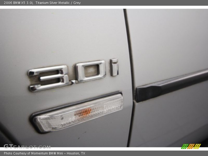 Titanium Silver Metallic / Grey 2006 BMW X5 3.0i