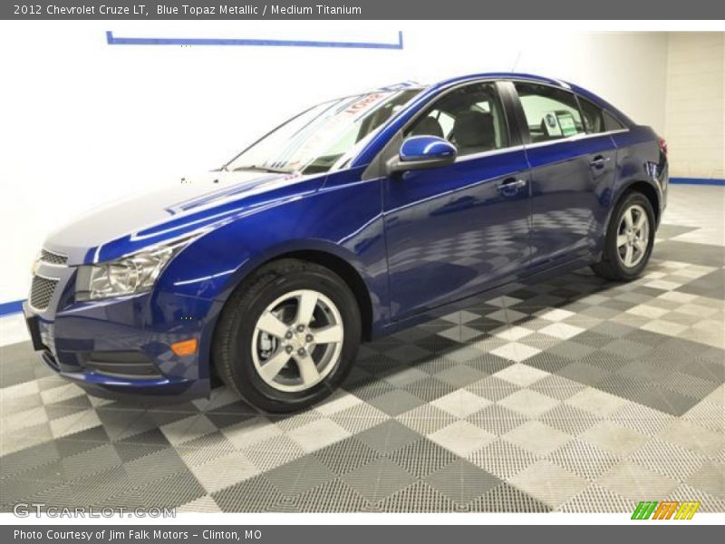 Blue Topaz Metallic / Medium Titanium 2012 Chevrolet Cruze LT