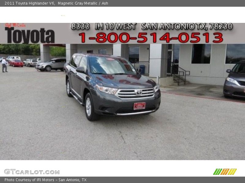 Magnetic Gray Metallic / Ash 2011 Toyota Highlander V6