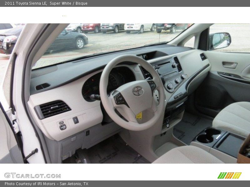 Super White / Bisque 2011 Toyota Sienna LE