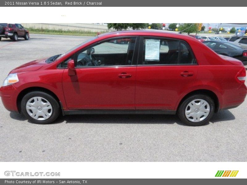 Red Brick / Charcoal 2011 Nissan Versa 1.8 S Sedan