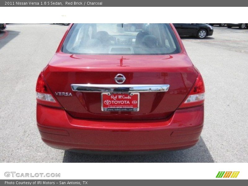 Red Brick / Charcoal 2011 Nissan Versa 1.8 S Sedan