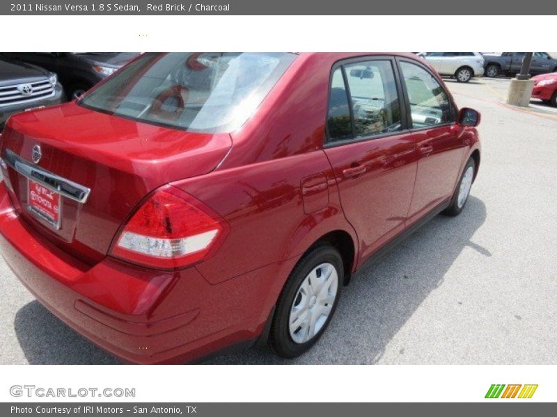 Red Brick / Charcoal 2011 Nissan Versa 1.8 S Sedan