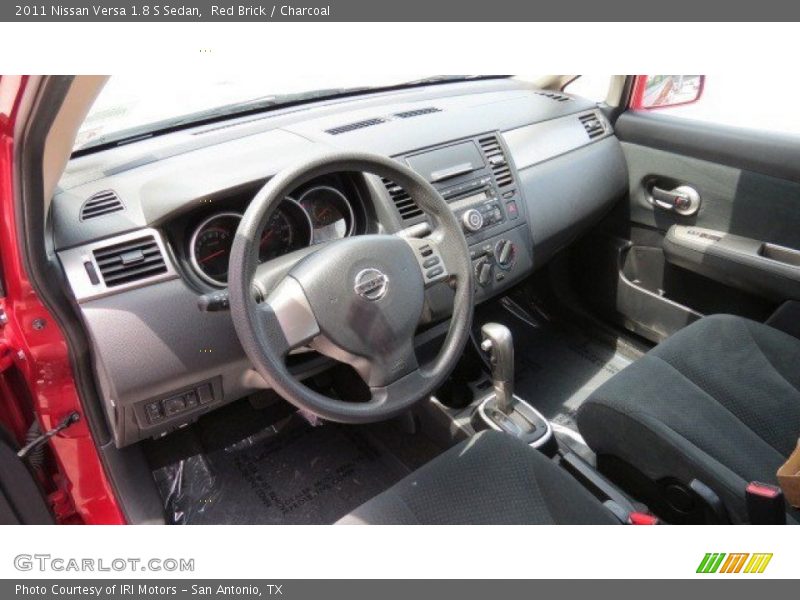 Red Brick / Charcoal 2011 Nissan Versa 1.8 S Sedan