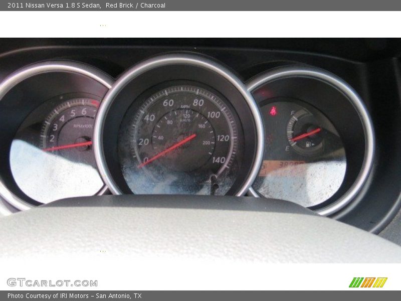 Red Brick / Charcoal 2011 Nissan Versa 1.8 S Sedan
