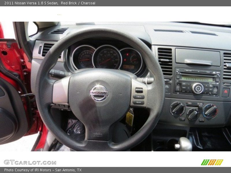 Red Brick / Charcoal 2011 Nissan Versa 1.8 S Sedan