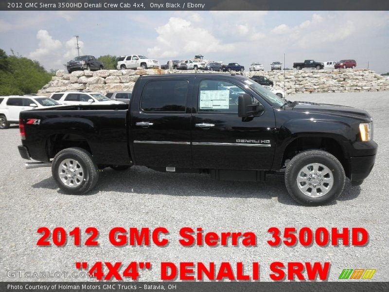 Onyx Black / Ebony 2012 GMC Sierra 3500HD Denali Crew Cab 4x4