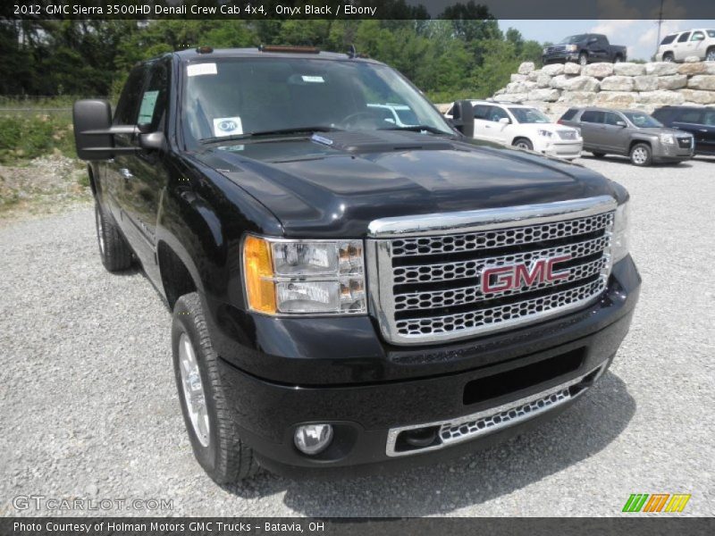 Onyx Black / Ebony 2012 GMC Sierra 3500HD Denali Crew Cab 4x4