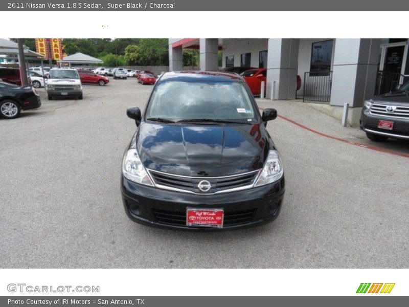 Super Black / Charcoal 2011 Nissan Versa 1.8 S Sedan