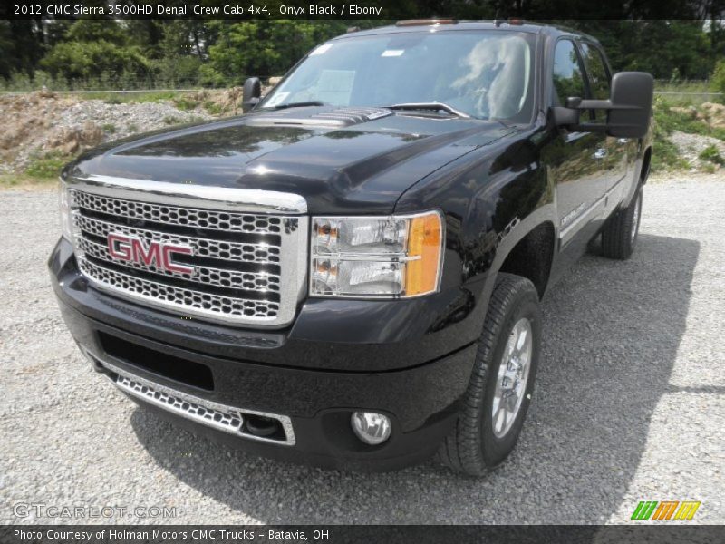 Onyx Black / Ebony 2012 GMC Sierra 3500HD Denali Crew Cab 4x4