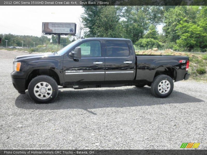 Onyx Black / Ebony 2012 GMC Sierra 3500HD Denali Crew Cab 4x4