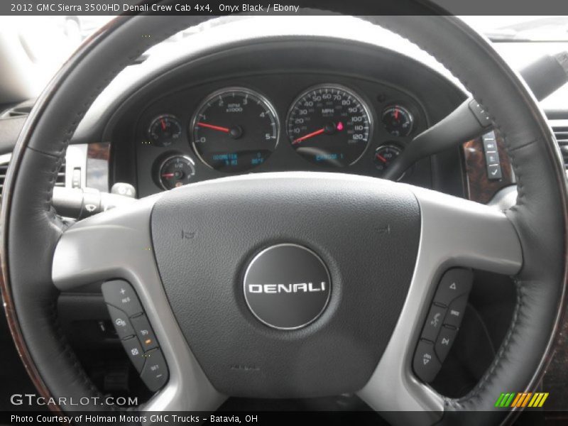 Onyx Black / Ebony 2012 GMC Sierra 3500HD Denali Crew Cab 4x4