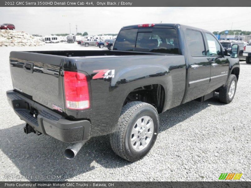 Onyx Black / Ebony 2012 GMC Sierra 3500HD Denali Crew Cab 4x4