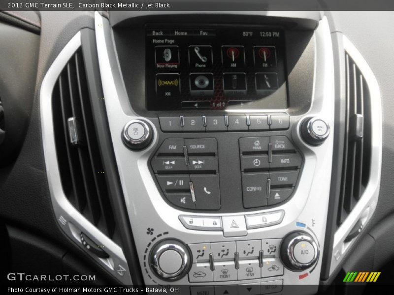 Carbon Black Metallic / Jet Black 2012 GMC Terrain SLE