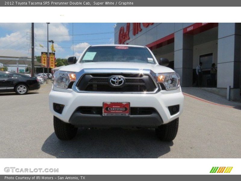 Super White / Graphite 2012 Toyota Tacoma SR5 Prerunner Double Cab