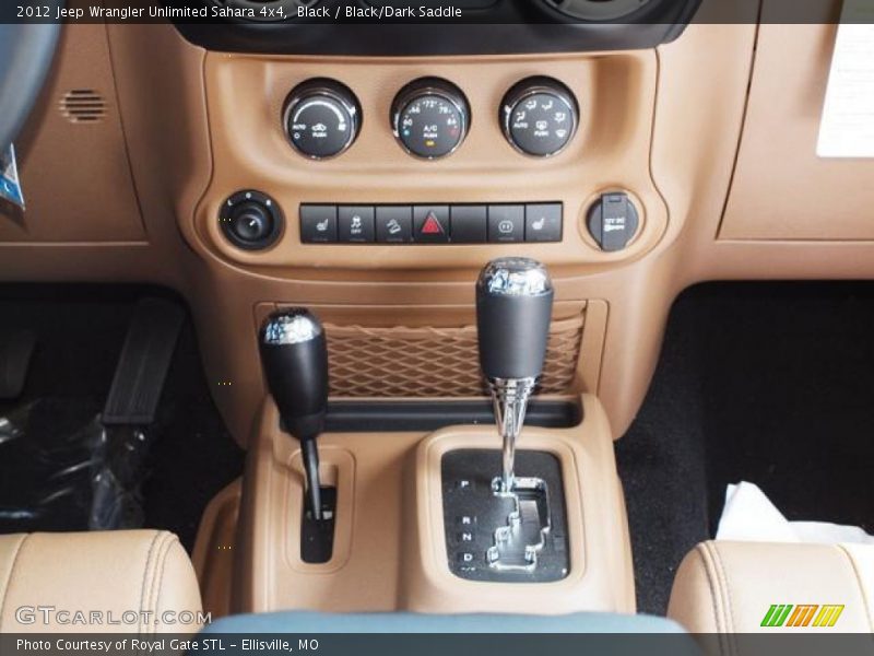 Black / Black/Dark Saddle 2012 Jeep Wrangler Unlimited Sahara 4x4