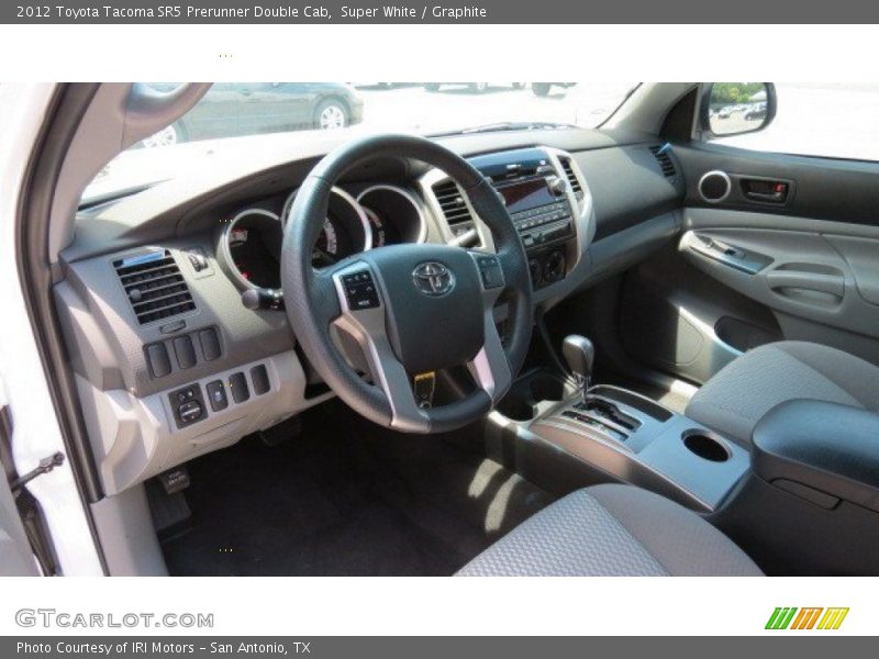 Super White / Graphite 2012 Toyota Tacoma SR5 Prerunner Double Cab