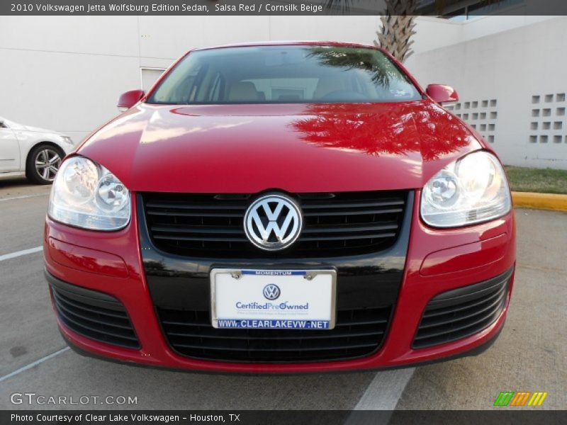 Salsa Red / Cornsilk Beige 2010 Volkswagen Jetta Wolfsburg Edition Sedan