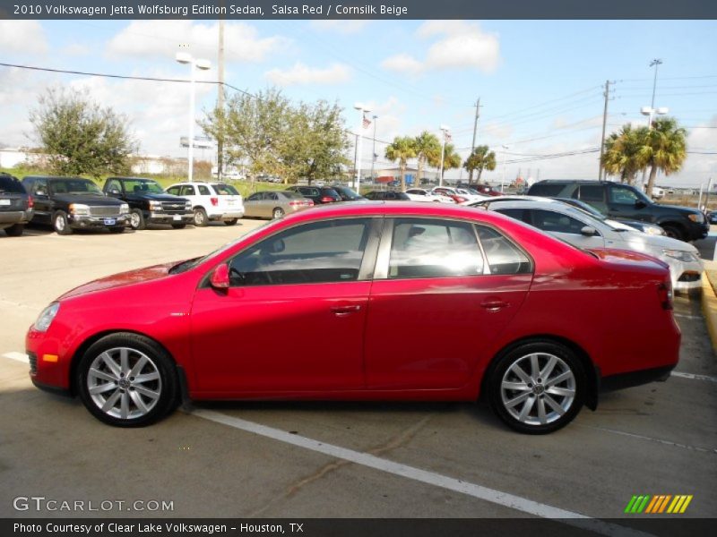 Salsa Red / Cornsilk Beige 2010 Volkswagen Jetta Wolfsburg Edition Sedan