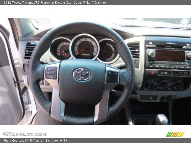 Super White / Graphite 2012 Toyota Tacoma SR5 Prerunner Double Cab