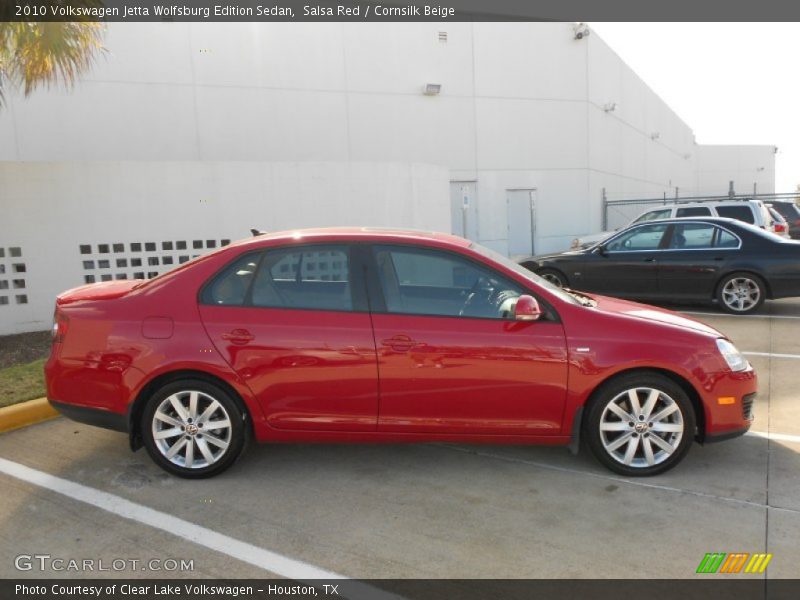 Salsa Red / Cornsilk Beige 2010 Volkswagen Jetta Wolfsburg Edition Sedan