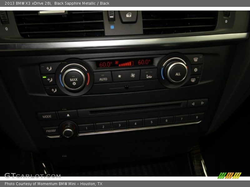 Black Sapphire Metallic / Black 2013 BMW X3 xDrive 28i