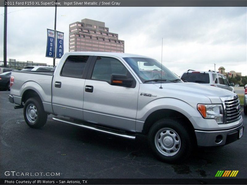 Ingot Silver Metallic / Steel Gray 2011 Ford F150 XL SuperCrew