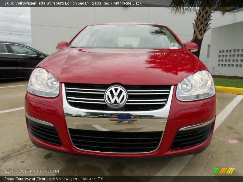 Salsa Red / Anthracite Black 2008 Volkswagen Jetta Wolfsburg Edition Sedan