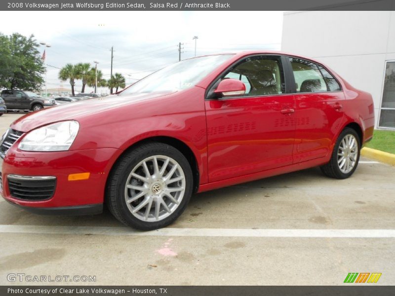 Salsa Red / Anthracite Black 2008 Volkswagen Jetta Wolfsburg Edition Sedan