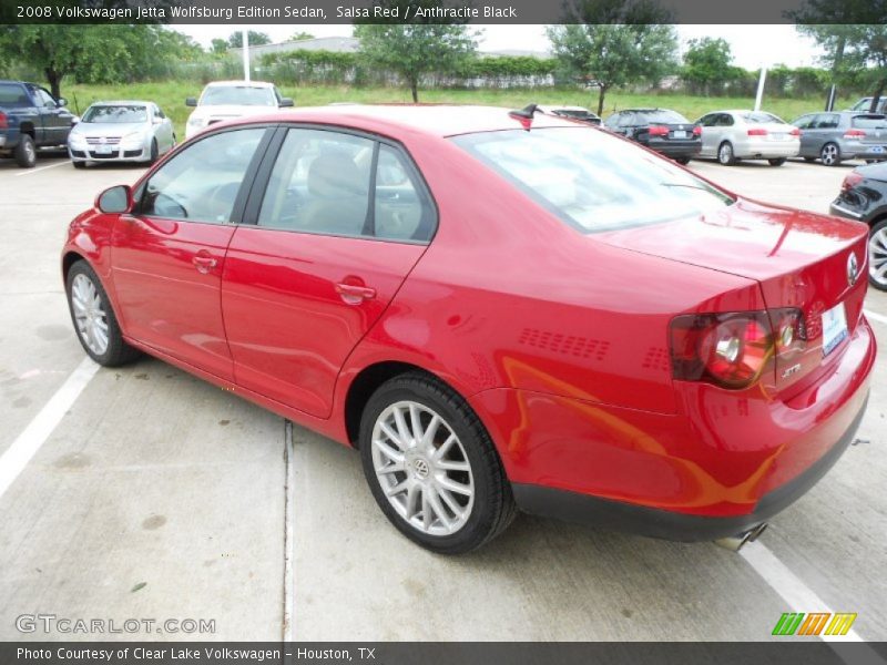 Salsa Red / Anthracite Black 2008 Volkswagen Jetta Wolfsburg Edition Sedan