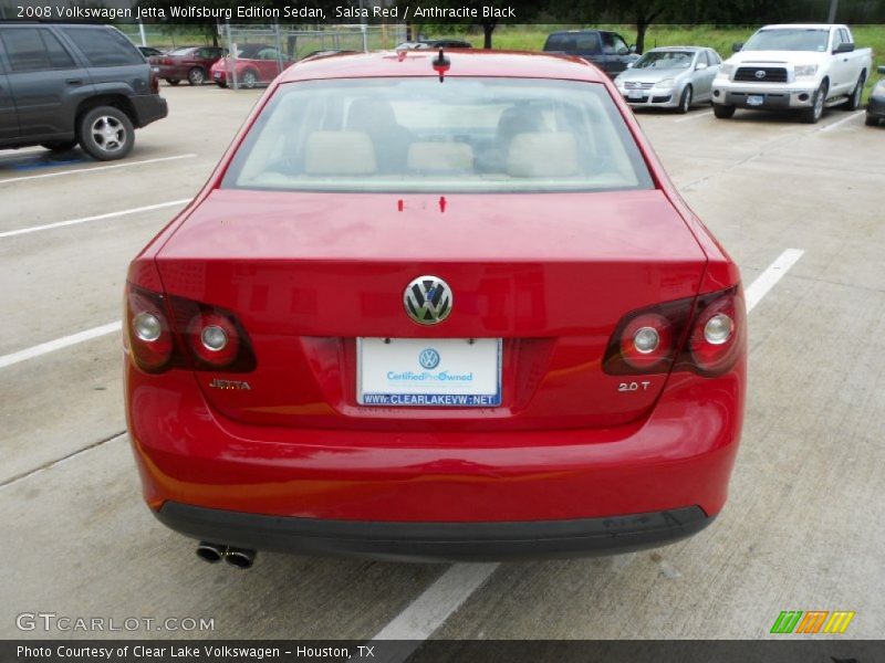 Salsa Red / Anthracite Black 2008 Volkswagen Jetta Wolfsburg Edition Sedan