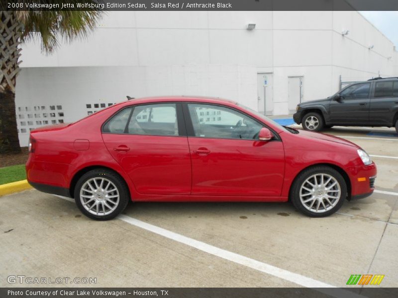 Salsa Red / Anthracite Black 2008 Volkswagen Jetta Wolfsburg Edition Sedan