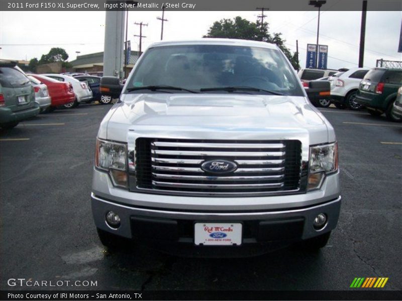 Ingot Silver Metallic / Steel Gray 2011 Ford F150 XL SuperCrew